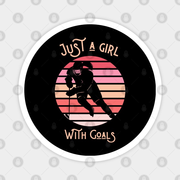 JUST A GIRL WITH GOALS Magnet by Emy wise